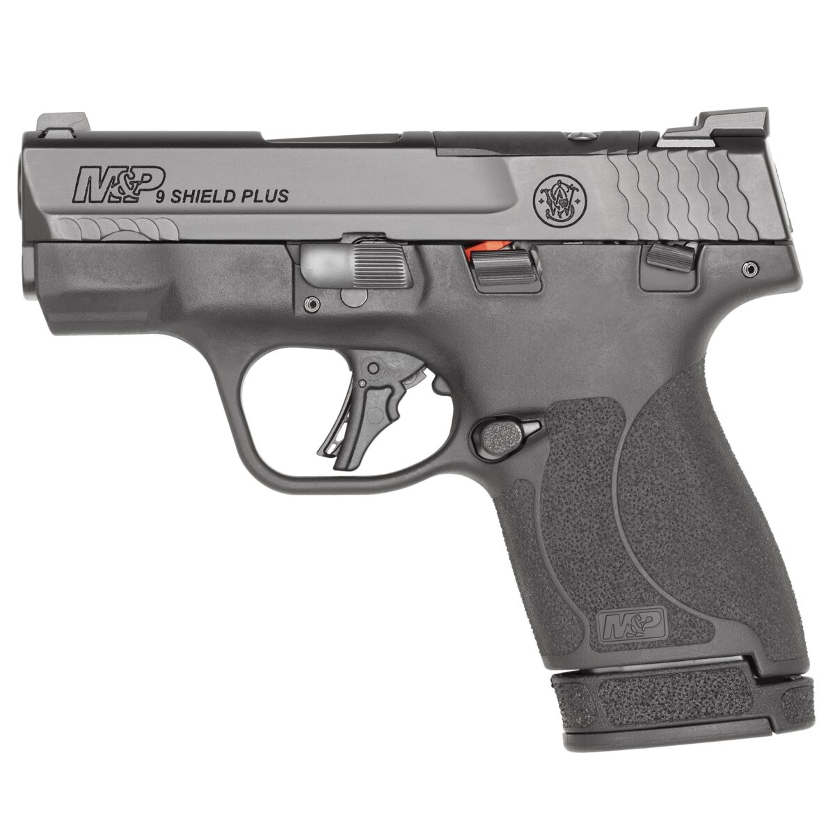 SMITH AND WESSON SHIELD PLUS OR 9MM 3.1" TS 1 13536mponwhiteleftaa91