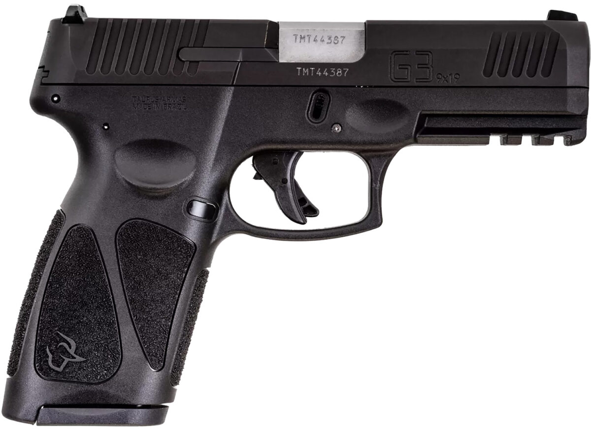 Taurus 1G3B94115 G3 Full Size Frame 9mm Luger 15+1 4" Matte Stainless Steel Barrel, Matte Black Tenifer Serrated Steel Slide, Black Polymer Frame w/Picatinny Rail, Black Polymer Grip, Right Hand 1 135477