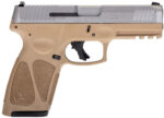 Taurus 1G3B949T15 G3 Full Size Frame 9mm Luger 15+1 4" Matte Stainless Steel Barrel, Matte Serrated Stainless Steel Slide, Tan Polymer Frame w/Picatinny Rail, Tan Polymer Grip, Right Hand 2 135488