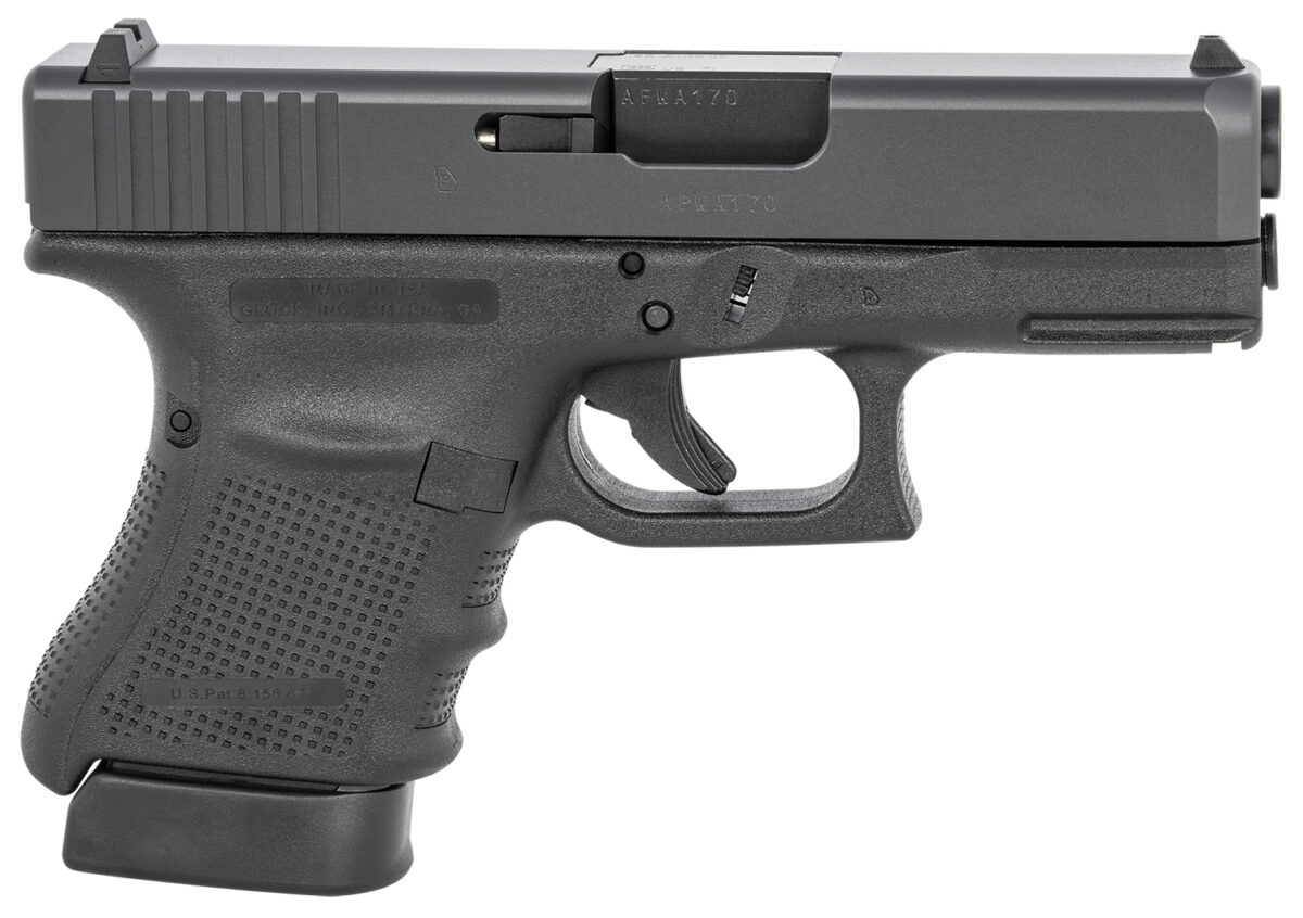 Glock UG3050201 G30 Gen4 Subcompact 45 ACP 3.78" Barrel 10+1, Black Frame & Slide, Finger Grooved Rough Texture Grip, Modular Backstrap, Safe Action Trigger (US Made) 1 137481