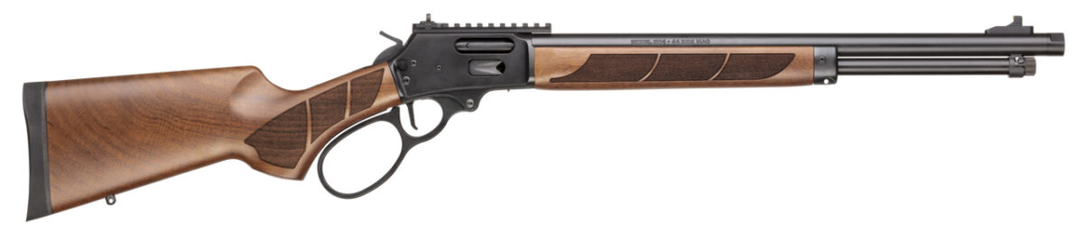 SMITH AND WESSON 1854 44MAG BL/WD 19.25" 9RD 1 13809swlarifleonwhiteright008271235 2