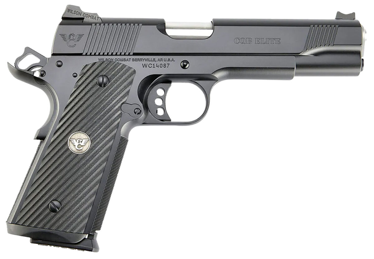 Wilson Combat CQBEFS9 CQB Elite 9mm Luger 10+1 5" Match Grade Barrel, Black Serrated Carbon Steel Slide, Black Armor-Tuff Carbon Steel Frame w/Beavertail, Black G10 Grip 1 140227