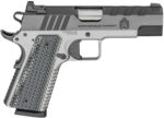 Springfield Armory PX9218L 1911 Emissary 45 ACP 8+1 4.25" Bull Barrel, Stainless Steel Frame w/Beavertail , Tri-Top Cut Blued Carbon Steel Slide, Black VZ Thin-Line G10 Grip 2 140879