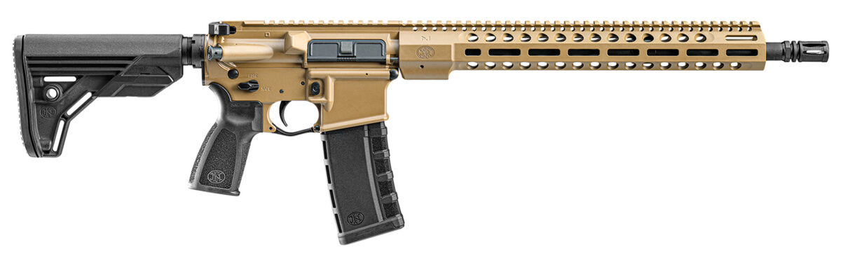 FN 36100642 FN 15 Tac3 5.56x45mm NATO 16" Chrome-Lined Barrel 30+1, FDE Anodized Rec/M-LOK Handguard, Black 6 Position Collapsible Stock, Optics Ready 1 140901