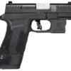 Diamondback DB0301P001 DBAM29 Sub-Compact 9mm Luger 3.50" 12+1,17+1 Overall Black Finish with Serrated Nitride Stainless Steel Slide, Polymer Grip & Picatinny Rail Includes Viridian Laser & Holster 2 141011