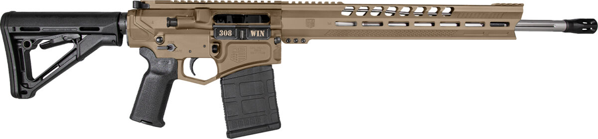 Diamondback DB1032C061 DB10 308 Win 18" 20+1 Flat Dark Earth Adjustable Magpul CTR Stock Black Magpul MOE K2 Grip with Black Gold Lower 15" M-Lok 1 141092