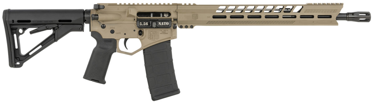 Diamondback DB1731K061 DB15 5.56x45mm NATO 16" 30+1 Flat Dark Earth Adjustable Magpul CTR Stock Black Magpul MOE K2 Grip with Black Gold Lower 1 141102