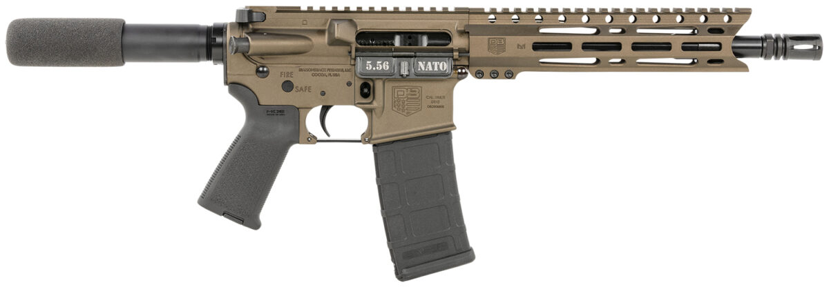 Diamondback DB1915K071 DB15 5.56x45mm NATO 30+1 10" Black Nitride Threaded Barrel, M-LOK Handguard, Midnight Bronze Aluminum Picatinny Rail Receiver, Black Buffer Tube, Black Magpul Grip, Right Hand 1 141158