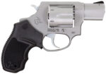 Taurus 232729 327 Small Frame 327 Federal Mag 6rd 2" Matte Stainless Steel Barrel, Cylinder & Frame, Black Finger Groove Rubber Grip, Hammer Safety 2 142150
