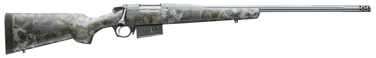 Bergara Rifles BPR2665CM Premier Canyon 6.5 Creedmoor 3+1 20" Sniper Gray Cerakote Fluted Barrel, Sniper Gray Cerakote Steel Receiver, Swamper Rouge Camo AG Composite Stock 1 142685