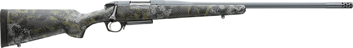 Bergara Rifles BPR2665PRC Premier Canyon 6.5 PRC 3+1 20" Sniper Gray Cerakote Fluted Barrel, Sniper Gray Cerakote Steel Receiver, Swamper Rouge Camo AG Composite Stock 1 142686