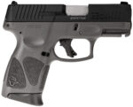 Taurus 1G3C931G G3C Compact Frame 9mm Luger 12+1 3.26" Matte Stainless Steel Barrel, Matte Black Tenifer Serrated Steel Slide, Gray Polymer Frame w/Picatinny Rail, Gray Polymer Grip, Right Hand 2 145110