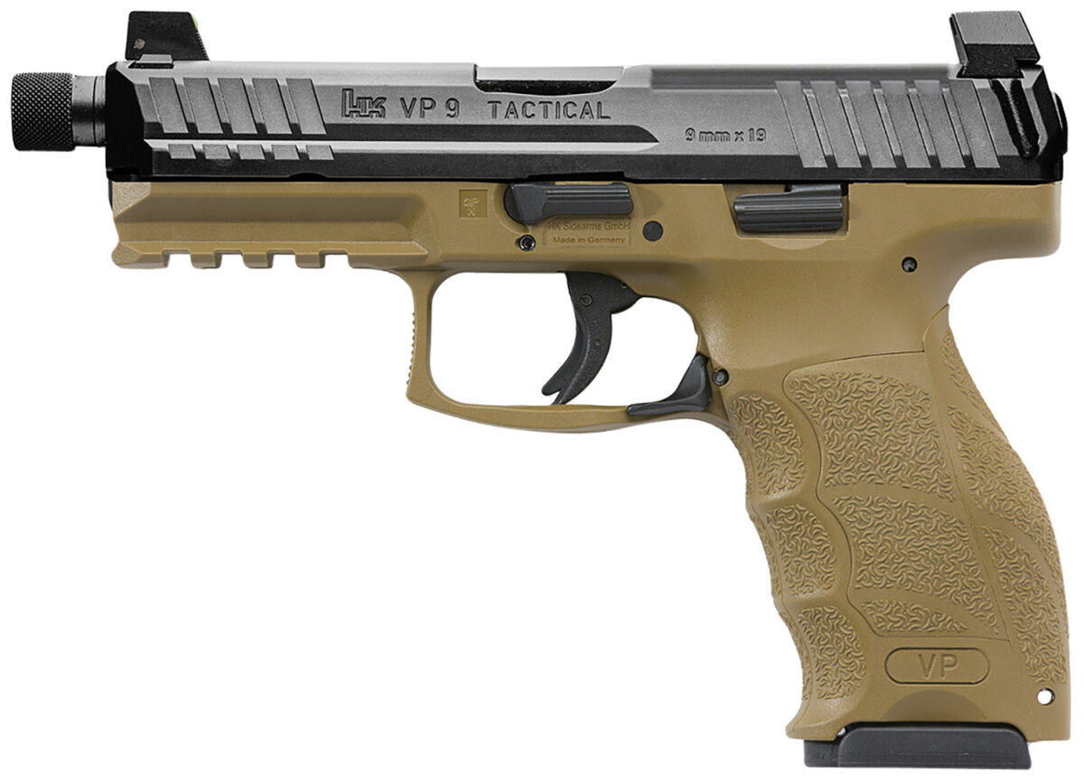 HK 81000775 VP9 TACT 9MM NS W/3-10RD FDE 1 145533
