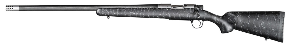 Christensen Arms 8010600100 Ridgeline 6.5 Creedmoor 4+1 24" Carbon Fiber/Threaded Barrel, Tungsten Gray Cerakote, Black with Gray Webbing Stock, Left Hand 1 145901