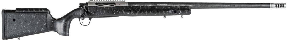 Christensen Arms CA10266875361 ELR 28 Nosler 3+1 26" Target Profile Carbon Fiber Barrel, Black Nitride Finish, Black with Gray Webbing Stock 1 146078