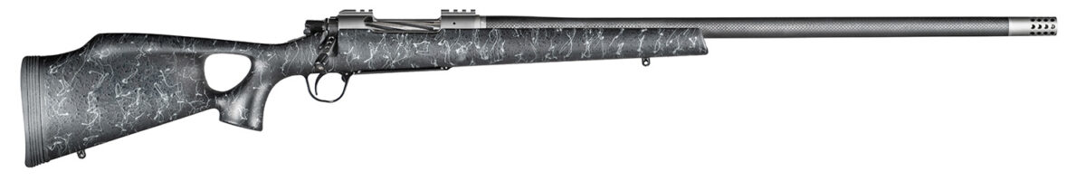 Christensen Arms CA10269815321 Summit TI Full Size 28 Nosler 3+1, 26" Natural Titanium Steel Threaded Barrel, Natural Titanium Aluminum Receiver, Black w/Gray Webbing Fixed Thumbhole Stock 1 146120