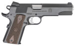 Springfield Armory PX9419 1911 Garrison 9mm Luger 9+1, 5" Stainless Match Grade Steel Barrel, Blued Serrated Carbon Steel Slide, Carbon Steel Frame w/Beavertail, Thin-Line Wood Grip 2 146572