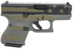 Glock UA265S204OP G26 Gen5 Subcompact 9mm Luger 3.43" Barrel 10+1, Operator Flag Cerakote Frame & Front Serrated Slide, Modular Backstrap, Safe Action Trigger 2 146792