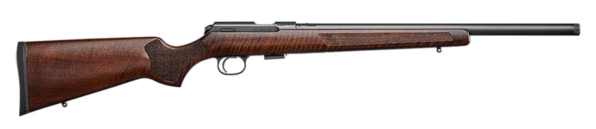 CZ-USA 02392 CZ 457 Varmint Full Size 22 LR 5+1 20.50" Black Nitride Heavy Barrel Black Nitride Steel Receiver Turkish Walnut Fixed Varmint-Style Stock Left Hand 1 147501