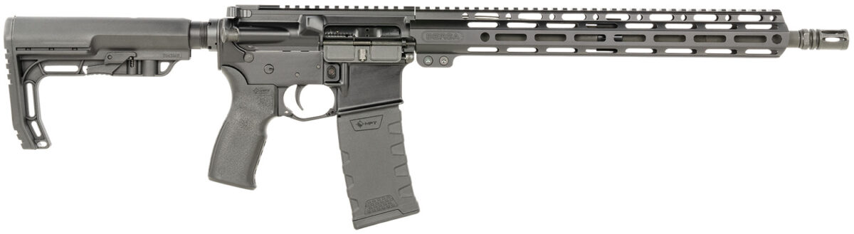 Bersa BAR15RMFT BAR15 5.56x45mm NATO 30+1 16" Barrel, A2 Flash Hider, Hard Coat Anodized Receiver, MFT 6 Position Minimalist Stock, 15" M-LOK Handguard, Manual Safety, Optics Ready 1 147847