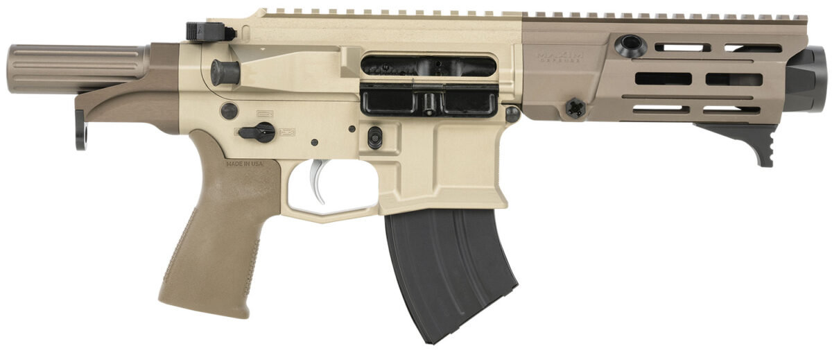 Maxim Defense MXM50800 PDX 505-SPS 7.62x39mm Caliber with 5.50" Barrel, 20+1 Capacity, Arid Brown Metal Finish, Arid Brown Polymer Grip 1 147886