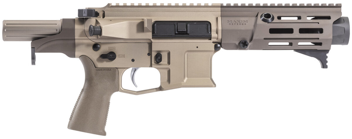 Maxim Defense MXM50802 PDX 505-SPS 5.56x45mm NATO Caliber with 5.50" Barrel, 20+1 Capacity, Arid Brown Metal Finish, Arid Brown Polymer Grip 1 147889