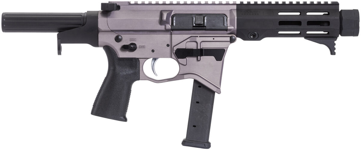 Maxim Defense MXM48174 CPS MD9 9mm Luger Caliber with 5.50" Barrel, Urban Grey Anodized Metal Finish, Black Maxim CQB Brace & Polymer Grip Right Hand 1 148277