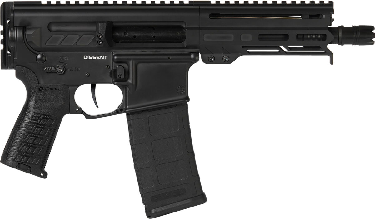 CMMG 30A0E33AB Dissent 300 Blackout 30+1 6.50", Black Cerakote Rec, OEM Grip, Picatinny Buffer Adapter, Zeroed Drop-In Single Stage Trigger 1 148712