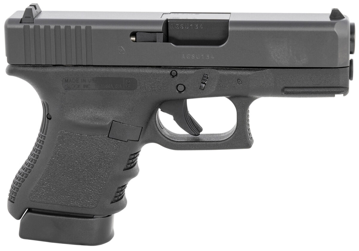 Glock UF3050201 G30 SF Gen3 Sub-Compact 45 ACP 10+1 3.78" Black Steel Barrel, Matte Black Serrated Slide, Black Polymer Frame w/Picatinny Rail, Black Textured Finger Grooved Polymer Grip, Right Hand 1 149010