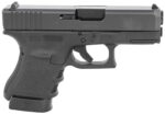 Glock UF3050201 G30 SF Gen3 Sub-Compact 45 ACP 10+1 3.78" Black Steel Barrel, Matte Black Serrated Slide, Black Polymer Frame w/Picatinny Rail, Black Textured Finger Grooved Polymer Grip, Right Hand 2 149010
