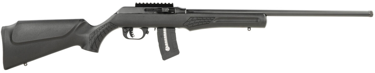 Rossi RS22W2111-TH RS22 Semi-Auto 22 WMR 10+1 21" Threaded Barrel, Black, Fixed Synthetic Stock 1 149116