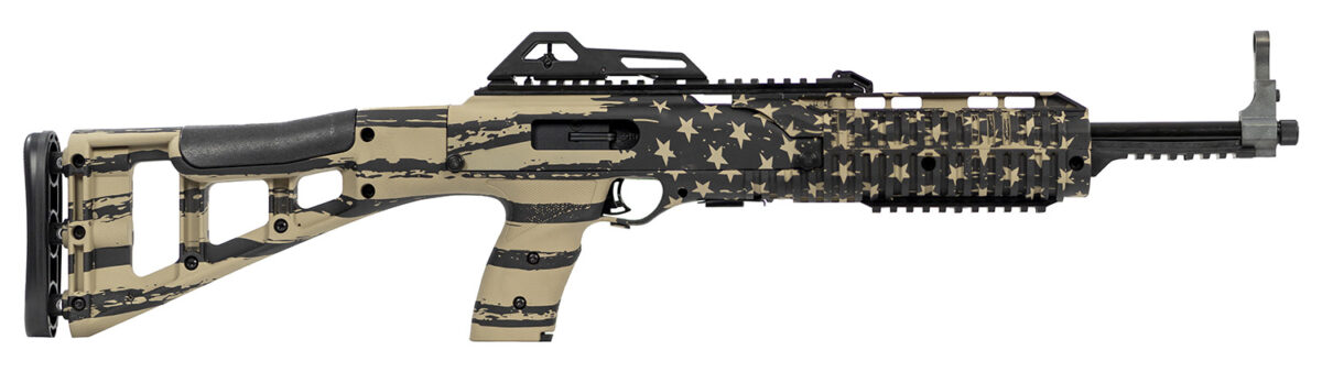 Hi-Point 995TSFLGFDE 995TS Carbine 9mm Luger 16.50" 10+1, FDE American Flag, Skeletonized Stock, Adjustable Sights 1 149616