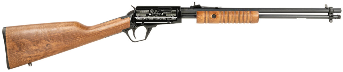 Rossi RP22181WDEN07 Gallery Full Size 22 LR 15+1, 18" Polished Black Steel Barrel, Polished Black w/Engraving Steel Receiver, Hardwood Fixed Stock, Right Hand 1 150185