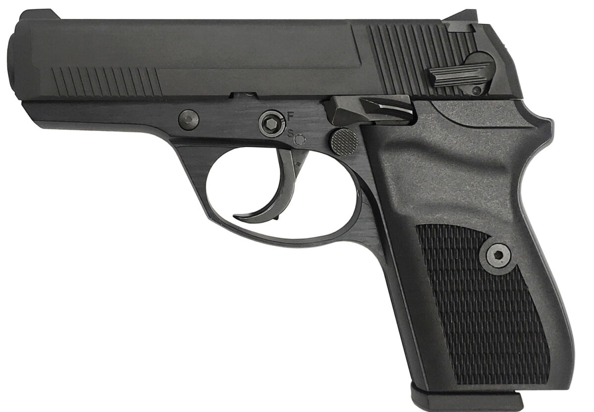 Rock Island 56798 LI380 Compact 380 ACP 8+1, 3.55" Black Steel Barrel, Black Parkerized Serrated Slide, Black Parkerized Steel Frame w/Beavertail, Black Polymer Grip 1 150420