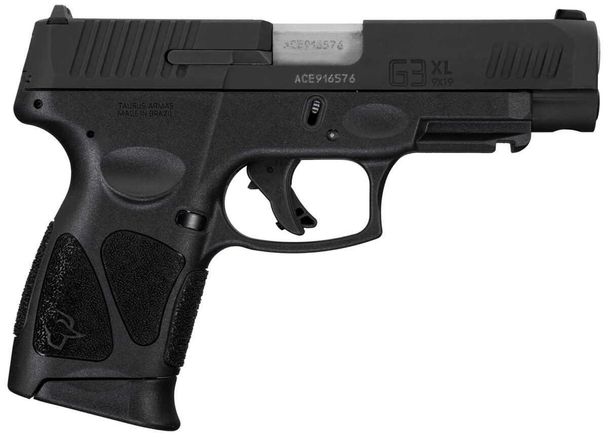 Taurus 1G3XLSR904110 G3XL Compact Frame 9mm Luger 10+1 4" Matte Stainless Steel Barrel, Matte Black Tenifer Serrated Steel Slide, Black Polymer Frame w/Picatinny Rail, Black Polymer Grip 1 150912