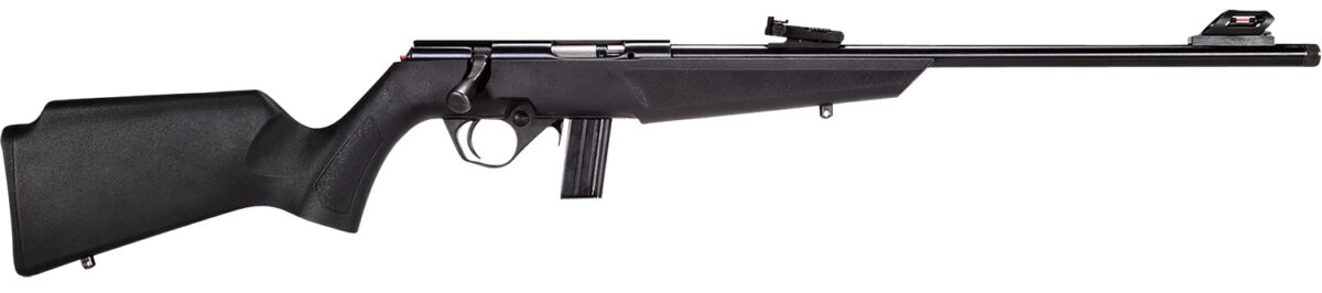 Rossi RB22L1611 RB22 Compact 22 LR 10+1, 16" Matte Black Button Rifled Free Floating Steel Barrel, Matte Black Stainless Steel Receiver, Black Monte Carlo Stock, Right Hand 1 151213
