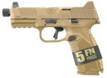 FN 66101652 509 Tactical Bundle 9mm Luger 10+1 4.50" Black Steel Threaded Barrel, Flat Dark Earth Optic Ready/Serrated SS Slide & Polymer Frame w/Picatinny Rail, Ambidextrous, 5 Magazines 2 153549