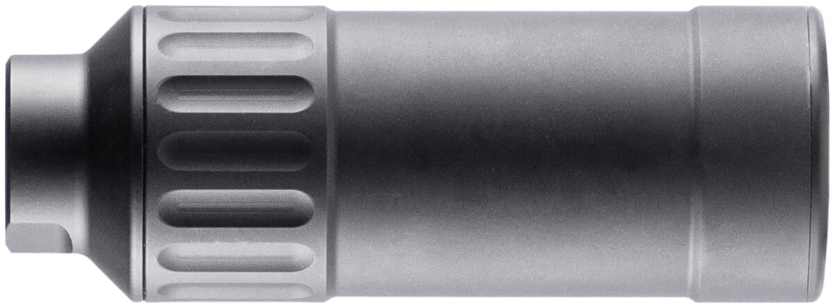 B&T Firearms SD9884082CUS StarLite Compact 30 Cal (7.62mm) Rated Up To 308 Win, 1.90" Diameter, Black Steel/Aluminum, 5/8"-24 tpi & 1/2"-28 tpi Direct Thread Adapters 1 153822
