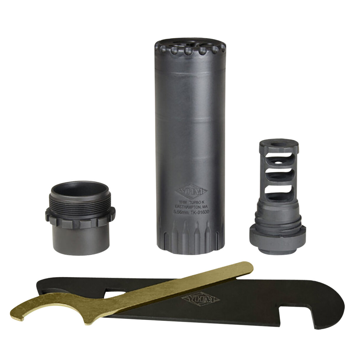 Yankee Hill 218028 Turbo K RB 5.56x45mm NATO, 4.90" L, Black Stainless Steel, Phantom QD Adapter, 1/2"-28 tpi Flash Hider 1 154272