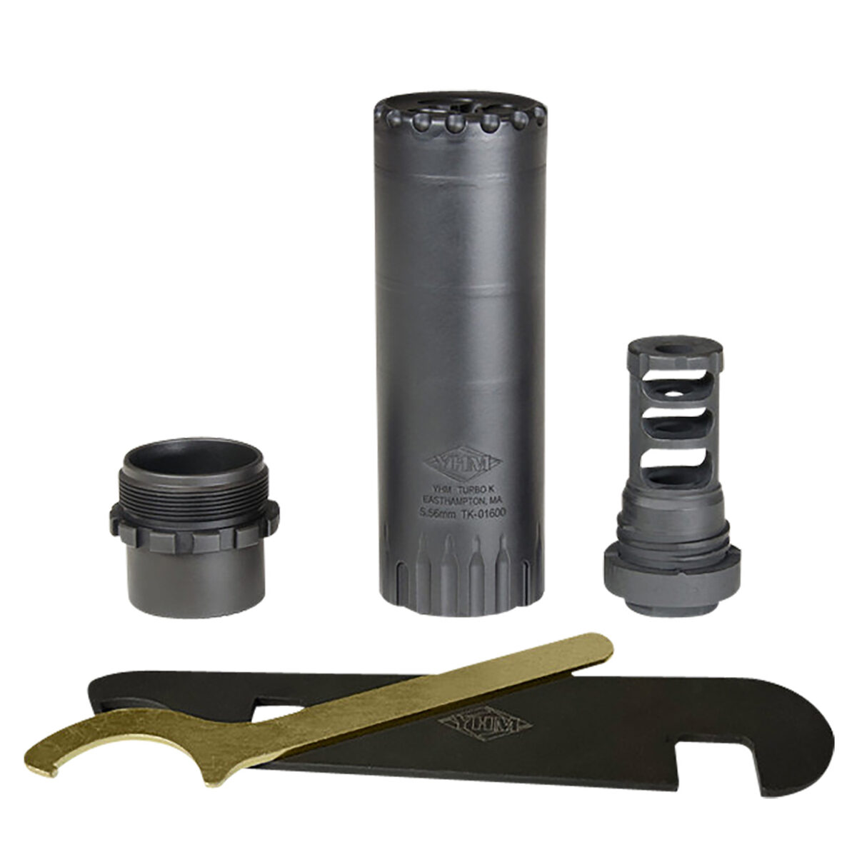 Yankee Hill 2180MB28 Turbo K RB 5.56x45mm NATO, 4.90" L, Black Stainless Steel, Phantom QD Adapter, 1/2"-28 tpi Muzzle Brake 1 154273