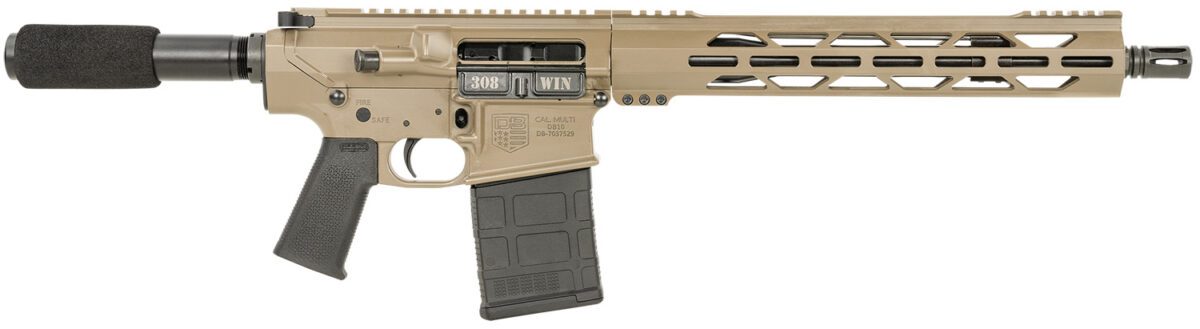 Diamondback DB1222C061 DB10 308 Win 20+1 13.50", FDE, Carbon Lower, 9" M-LOK Handguard, Black Padded Buffer Tube/Magpul Grip 1 155883