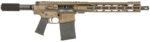 Diamondback DB1222C071 DB10 308 Win 20+1 13.50", Midnight Bronze, Carbon Lower, 9" M-LOK Handguard, Black Padded Buffer Tube/Magpul Grip 2 155884