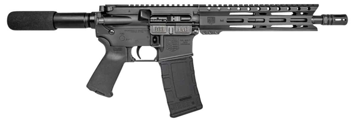 Diamondback DB1915B001 DB15 300 Blackout 28+1 10", Black, Carbon Lower, 9" M-LOK Handguard, Padded Buffer Tube, Magpul Grip 1 155885