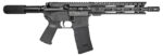 Diamondback DB1915B001 DB15 300 Blackout 28+1 10", Black, Carbon Lower, 9" M-LOK Handguard, Padded Buffer Tube, Magpul Grip 2 155885