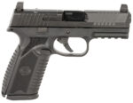 FN 66101379 510 MRD Full Size 10mm Auto 15+1, 4.10" Black Target Crown Steel Barrel, Black PVD Optic Cut/Serrated Steel Slide & Polymer Frame w/Picatinny Rail, Ambidextrous 2 158115