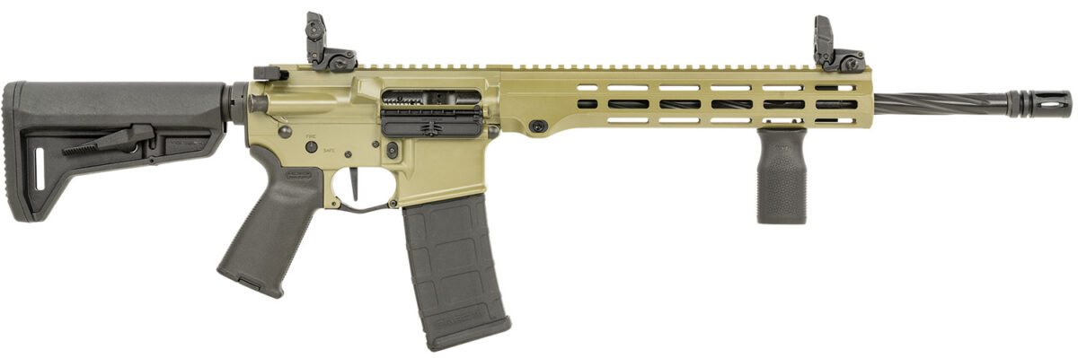 Maxim Defense MXM49736 MD15 L 5.56x45mm NATO 30+1 16" Fluted Barrel, Bazooka Green Rec/M-LOK Handguard, Black Magpul Furniture, SL-K Stock, MBUS Sights, Blackout Defense Flat Trigger 1 159407