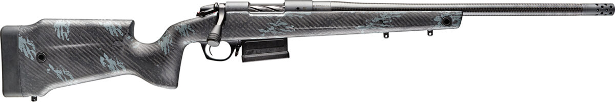 Bergara Rifles B14S751CF B-14 Crest 308 Win 5+1 20" Sniper Gray Cerakote #5 Contour Threaded Barrel, Sniper Gray Cerakote Steel Receiver, Black & Gray Sponge Fixed Carbon Fiber Stock 1 160130