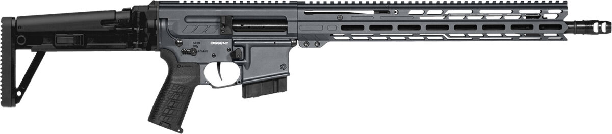 CMMG 60AA90CSG Dissent MK4 6mm ARC 10+1 (2) 16.10", Sniper Gray Rec/15" M-Lok Handguard, Side Charging Handle, Black Side Folding Stock & Zeroed Grip, Muzzle Brake, 60/90 Ambi Safety, Adj. Gas Block 1 160288