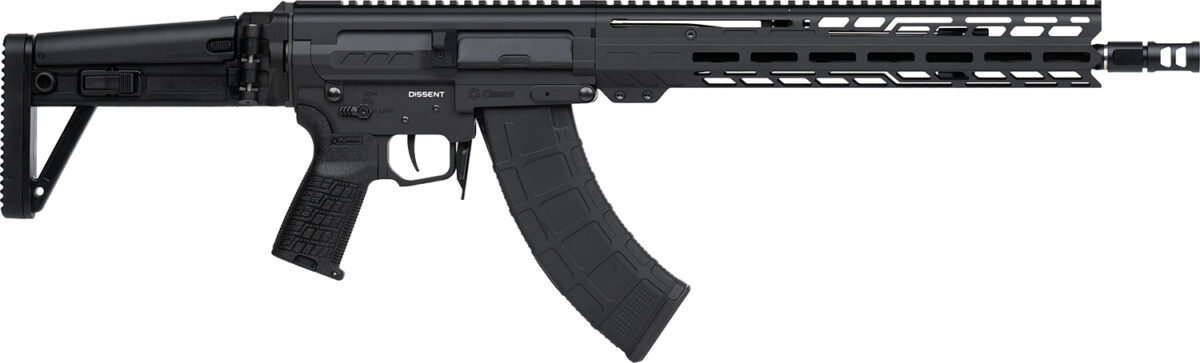 CMMG 86A7F0BAB Dissent MK47 7.62x39mm 30+1 (2) 14.30" P&W, Black Armor, Side Charging Handle Rec, 13.50" M-Lok Handguard, Side Folding Stock, Zeroed Grip, SVD Brake, 60/90 Ambi Safety, Adj. Gas Block 1 160290