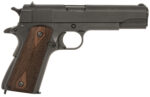 Tisas 10100539 1911 A1 US Army WWII 45 ACP 7+1 5" Black Steel Barrel Manganese Phosphate Coated Serrated Carbon Steel Slide & Frame w/Beavertail 2 160744